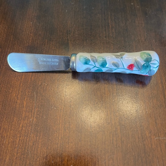 Pfaltzgraff Winterberry Dip Bowl And Spreader - Picture 11 of 13